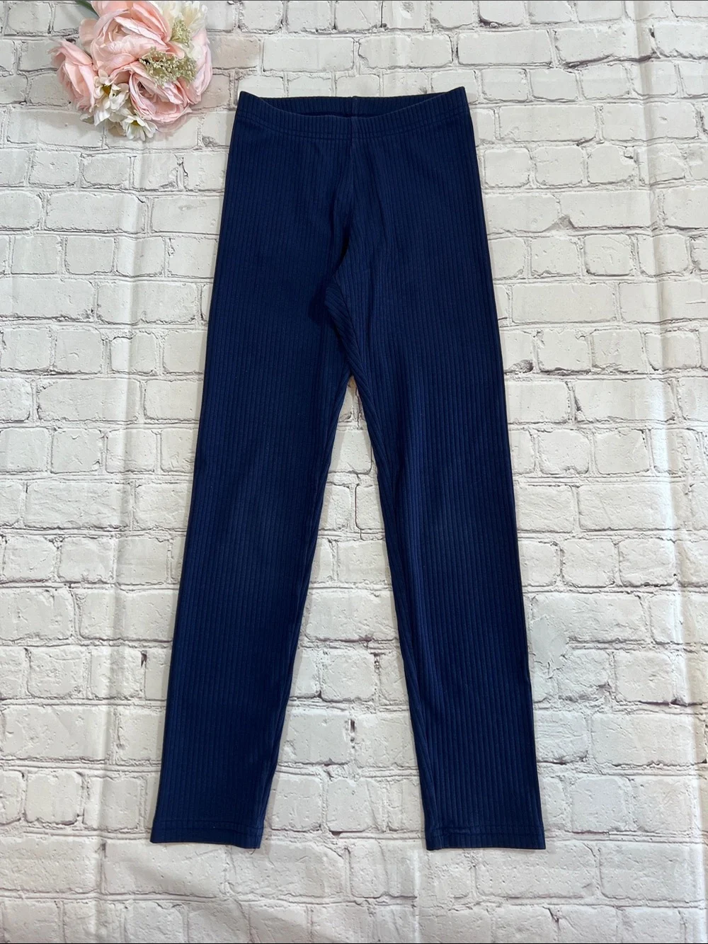 🌸 Old Navy Blue Ribbed Leggings